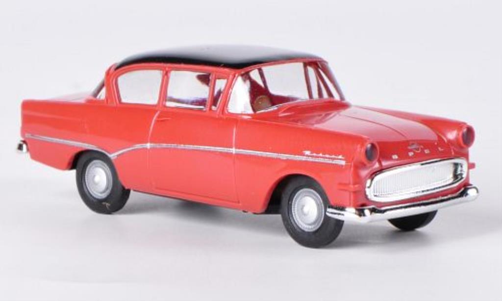 Opel Rekord 1/87 Brekina P1 rosso/nero modellino in miniatura