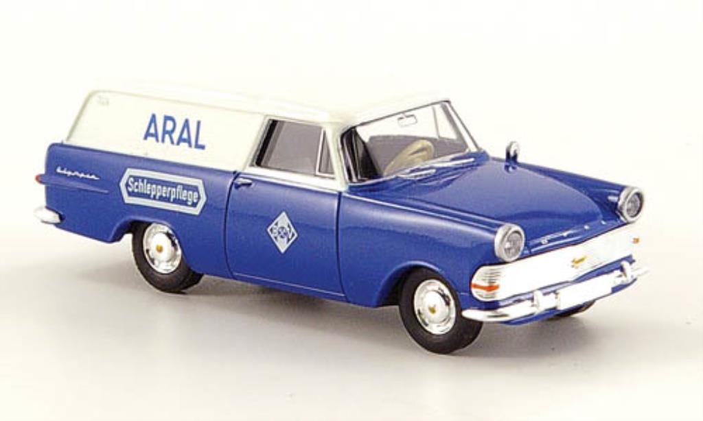 Opel Rekord 1/87 Brekina P2 Kasten Aral Schlepperpflege modellino in miniatura