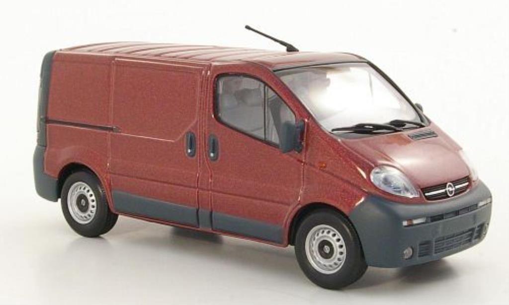 Opel Vivaro 1/43 Minichamps Kasten rosso 2001 modellino in miniatura
