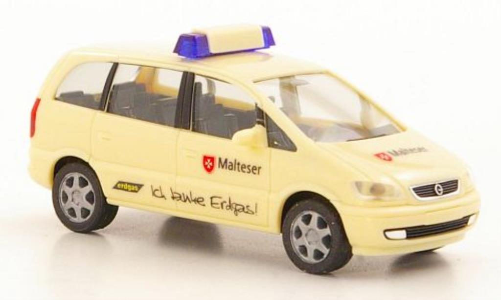 Opel Zafira 1/87 Herpa Malteser modellino in miniatura
