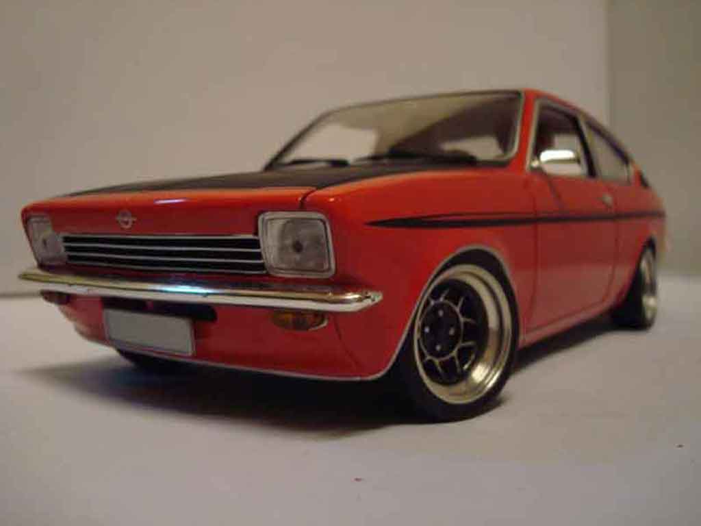 Opel Kadett coupe 1/18 Minichamps coupe sr 1976 rosso tuning modellino in miniatura