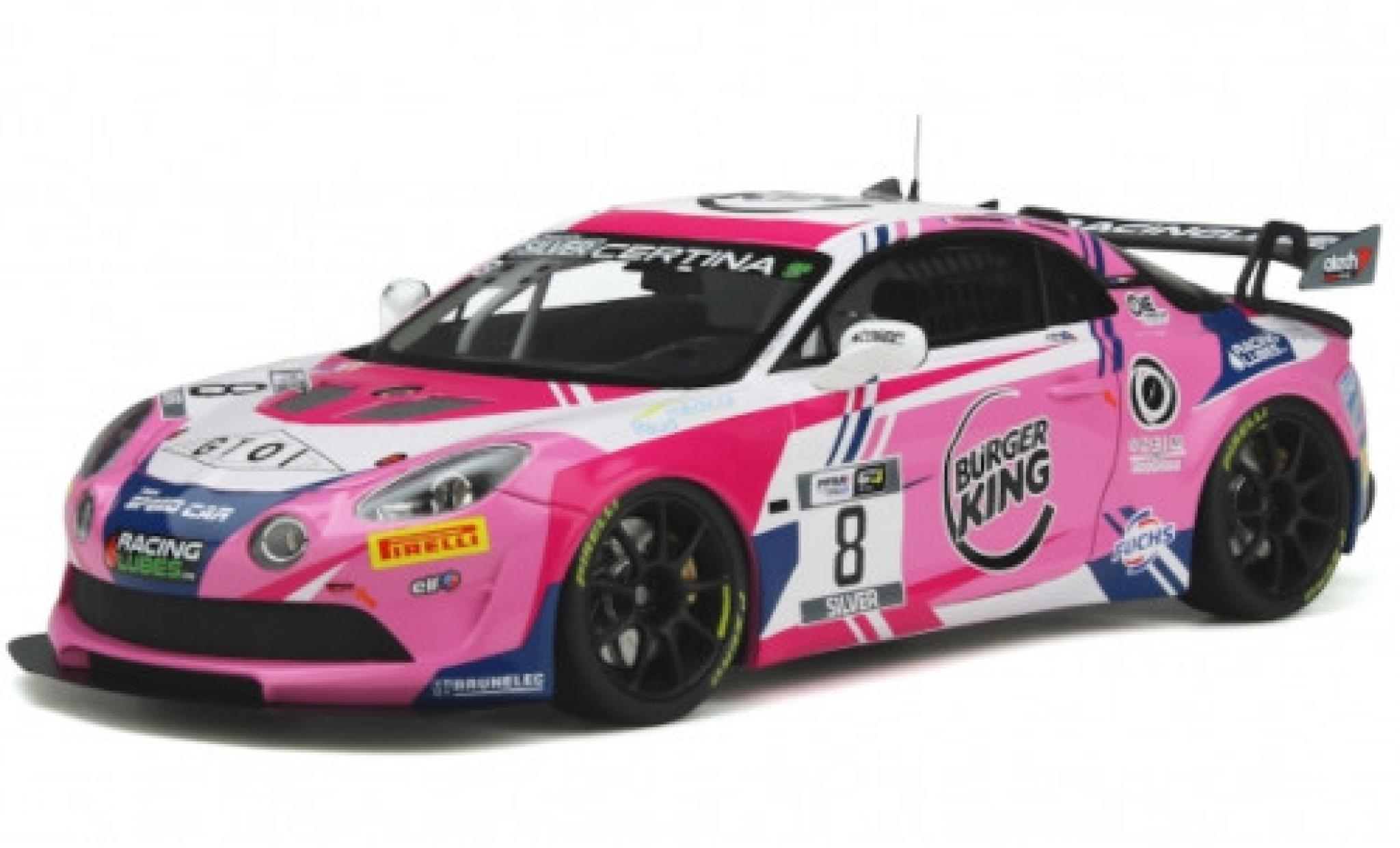 Aston Martin V8 Vantage GT4 1/18 Ottomobile Alpine A110 GT4 No.8 Team Speed Car French GT4 Cup 2020 R.Consani/B.Lariche modellino in miniatura