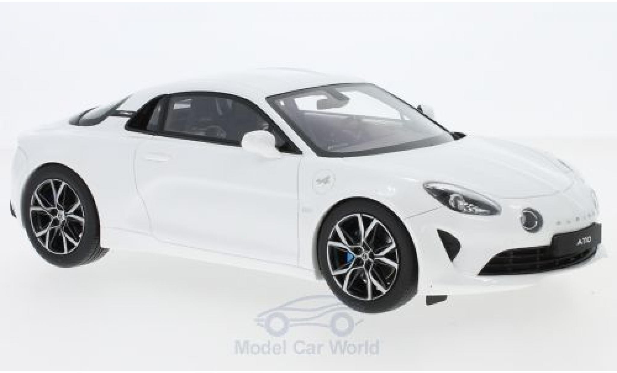 Alpine A110 1/18 Ottomobile Pure metallico bianco 2018 modellino in miniatura