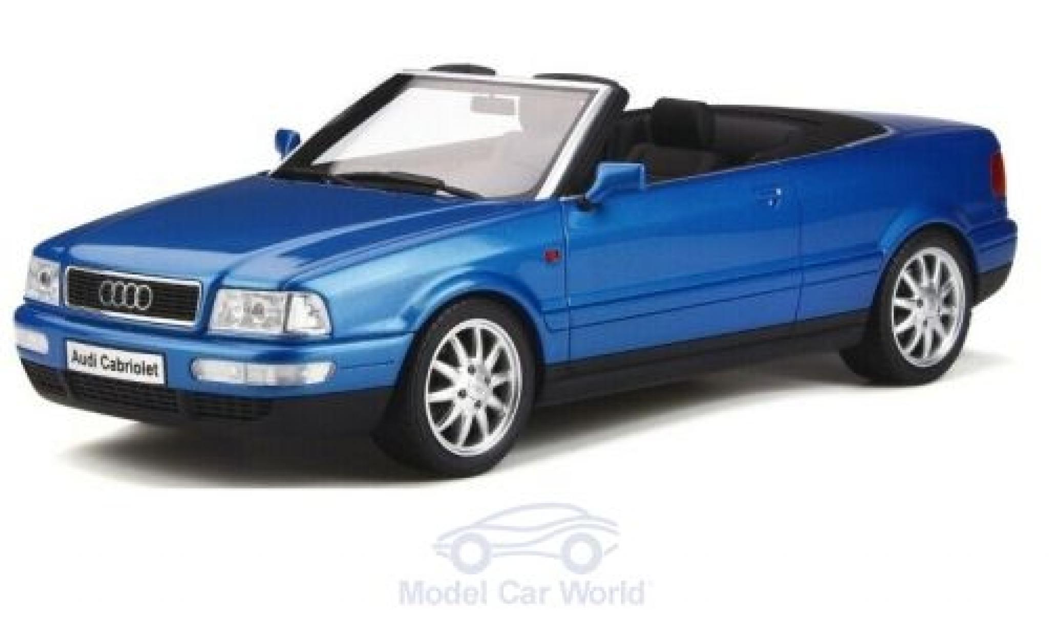 Audi 80 1/18 Ottomobile Cabriolet metallico blu modellino in miniatura