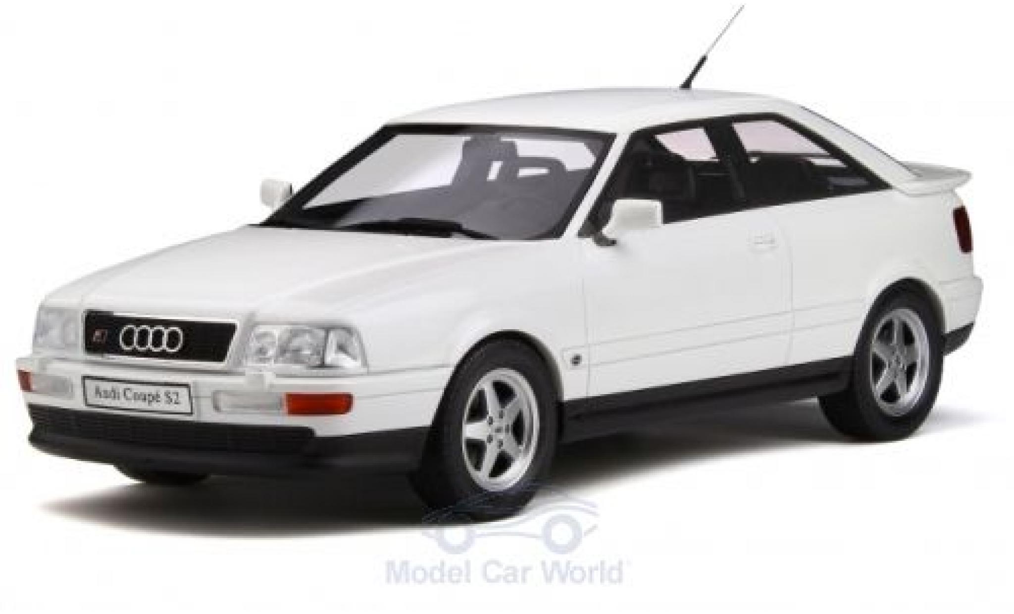 Audi S2 1/18 Ottomobile metallico bianco 1991 modellino in miniatura