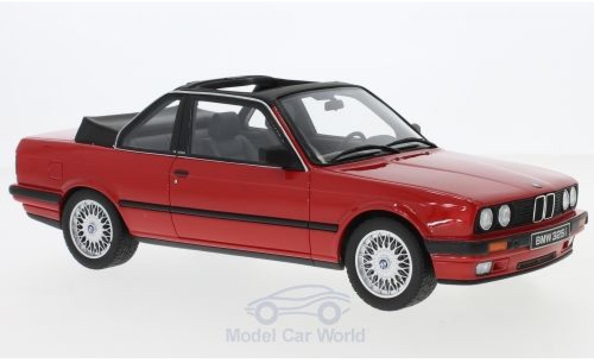 Bmw 325 1/18 Ottomobile i (E30) Baur rosso 1988 modellino in miniatura