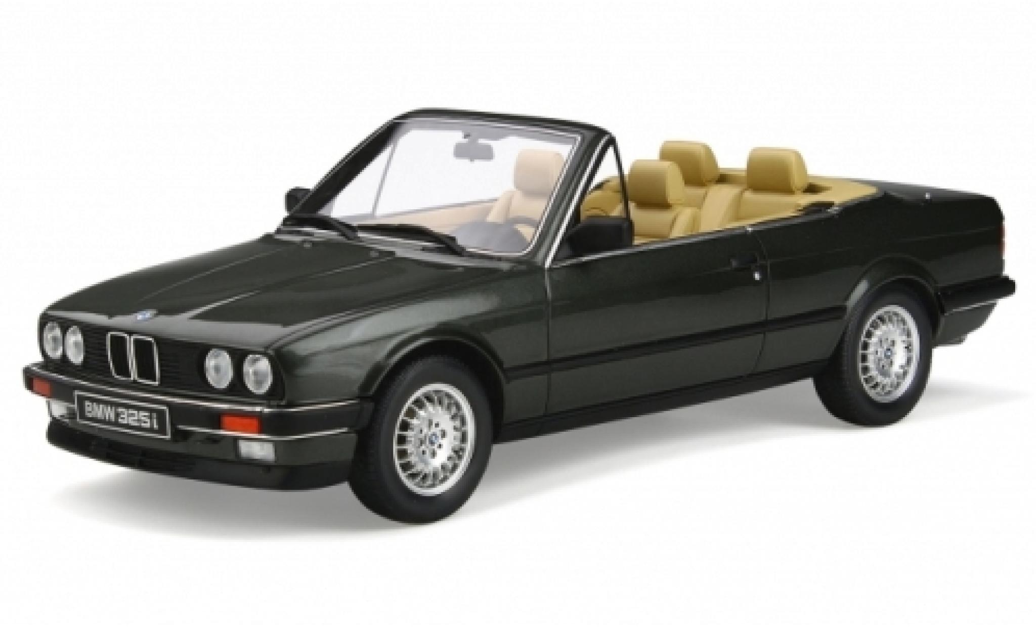 Bmw 325 1/18 Ottomobile i (E30) Cabriolet metallico verde 1988 modellino in miniatura