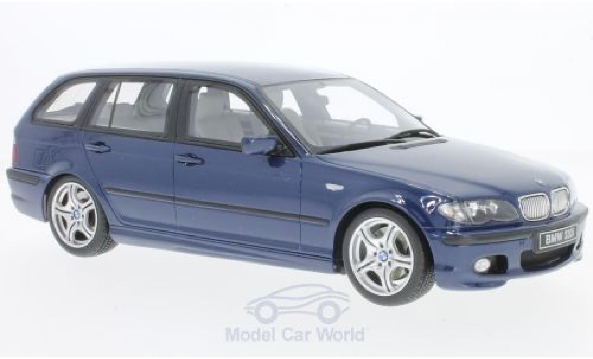 Bmw 330 E46 1/18 Ottomobile i (E46) Touring M Pack metallico blu 2005 modellino in miniatura