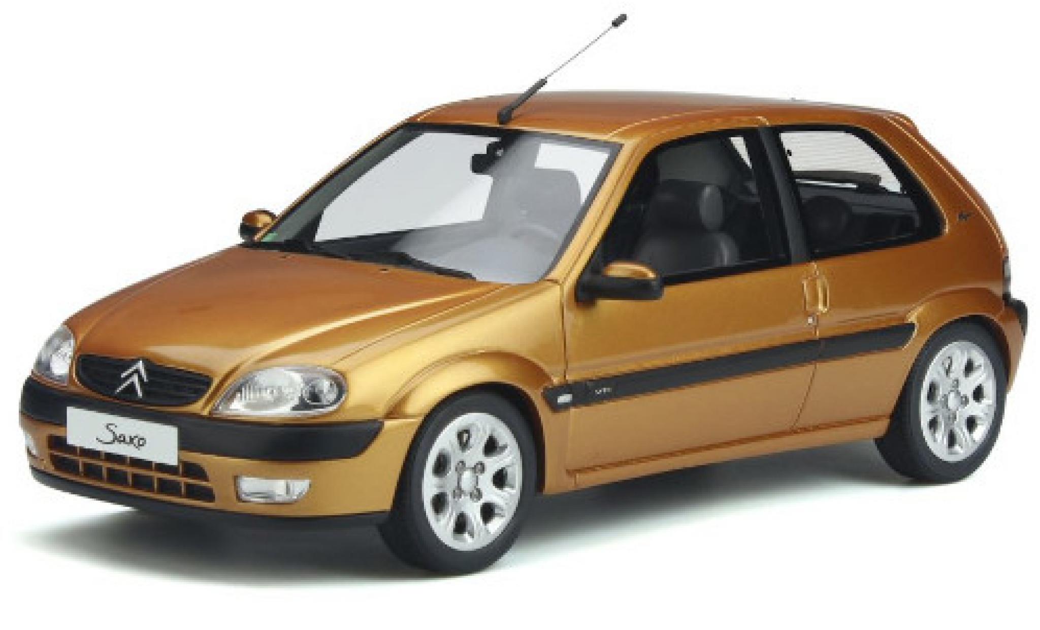 Citroen Saxo 1/18 Ottomobile VTS gold 2000 modellino in miniatura