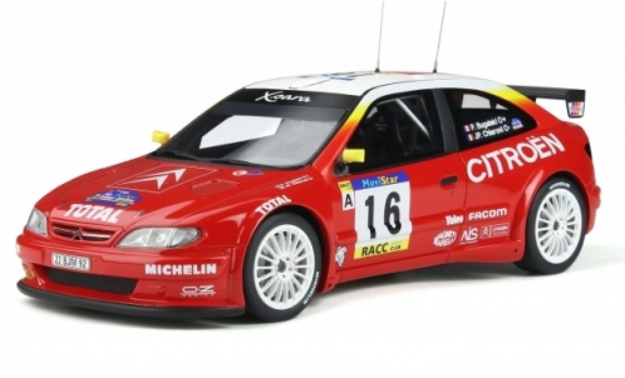 Citroen Xsara 1/18 Ottomobile Kit Car No.16 Rallye WM Rally Catalunya 1999 P.Bugalski/JP.Chiaroni modellino in miniatura