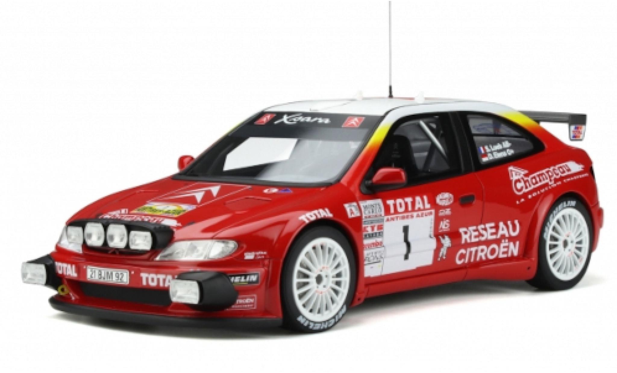 Citroen Xsara 1/18 Ottomobile Kitcar No.1 Rally Antibes 2001 S.Loeb/D.Elena modellino in miniatura
