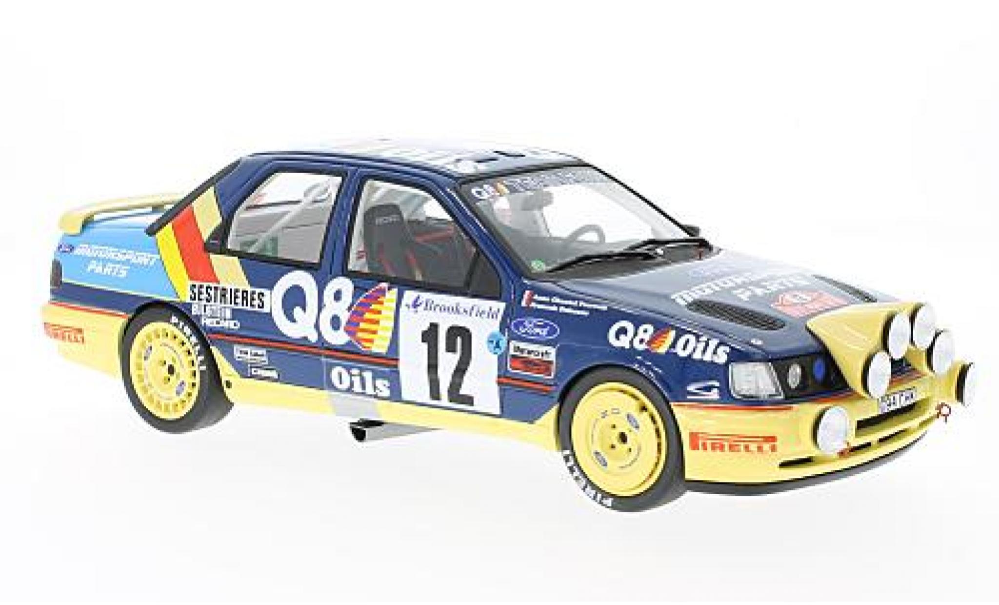 Ford Sierra 1/18 Ottomobile 4x4 No.12 Q8 Rallye WM Rallye Monte Carlo 1991 F.Delecour/A.C.Powels modellino in miniatura