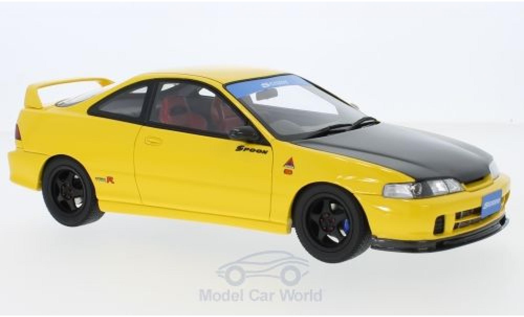 Honda Integra 1/18 Ottomobile (DC2) Spoon giallo/nero RHD 1998 modellino in miniatura