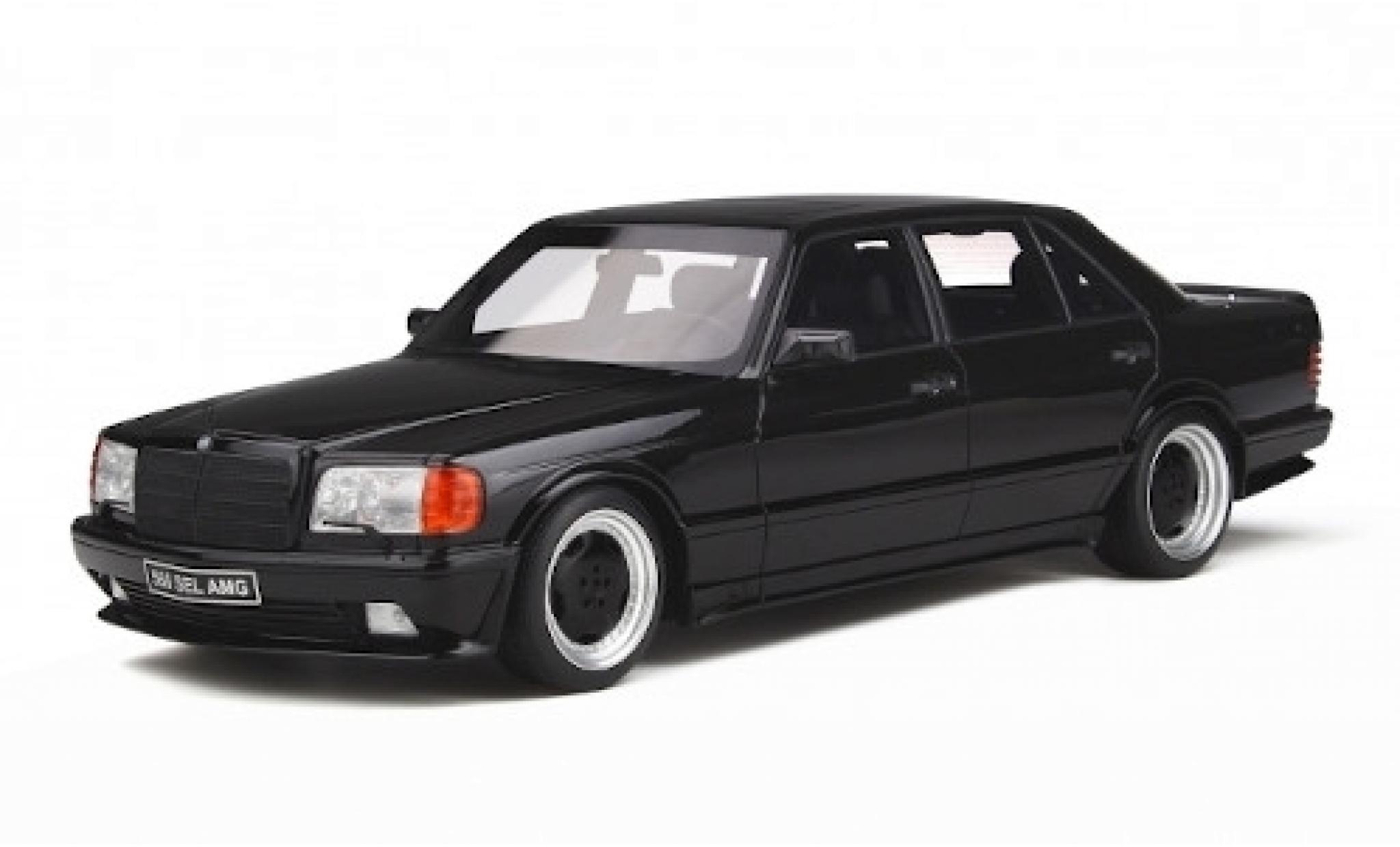 Mercedes 560 1/18 Ottomobile 6.0 SEL AMG (W126) metallico nero modellino in miniatura