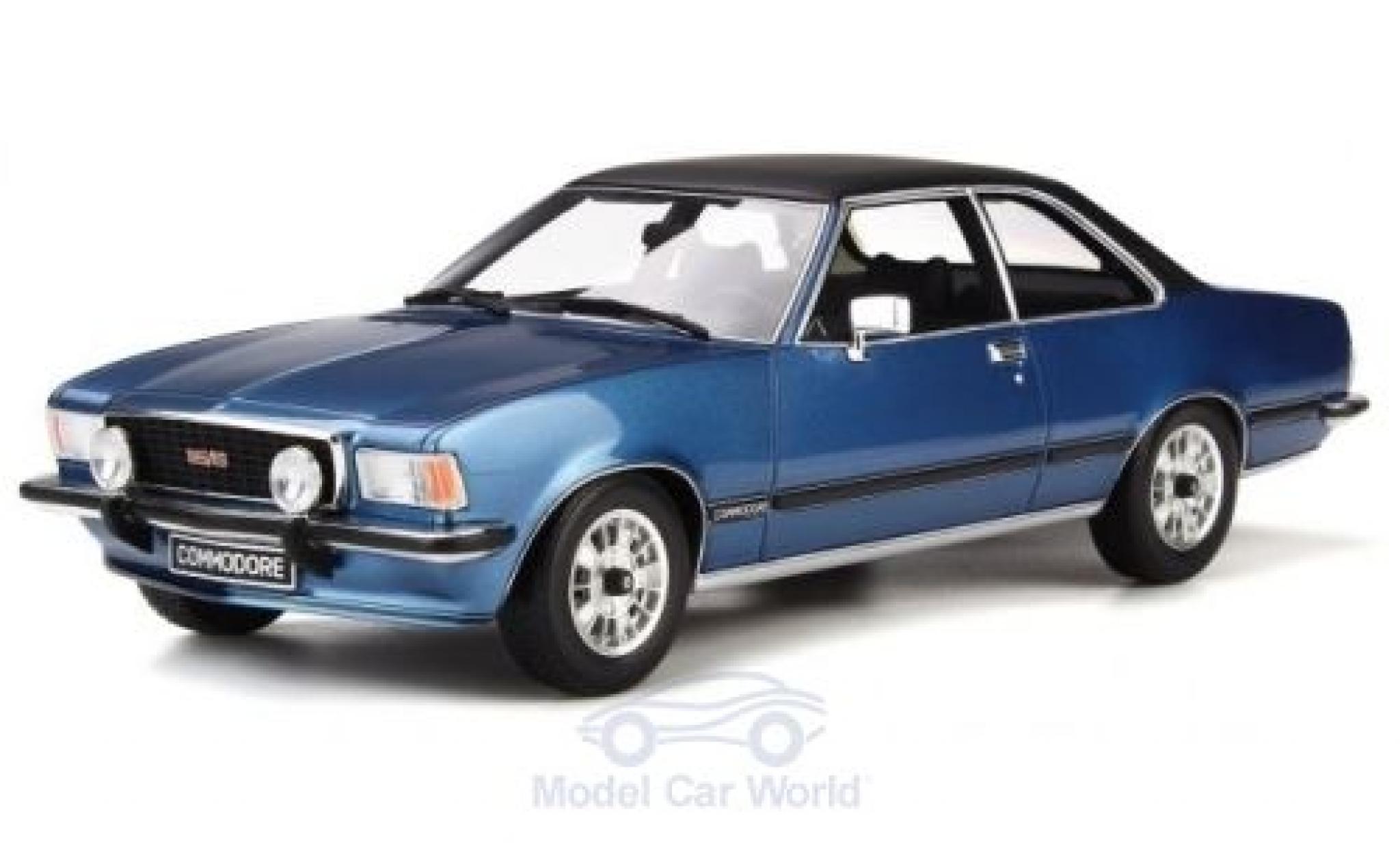 Opel Commodore 1/18 Ottomobile B GS/E metallico blu/nero 1977 modellino in miniatura