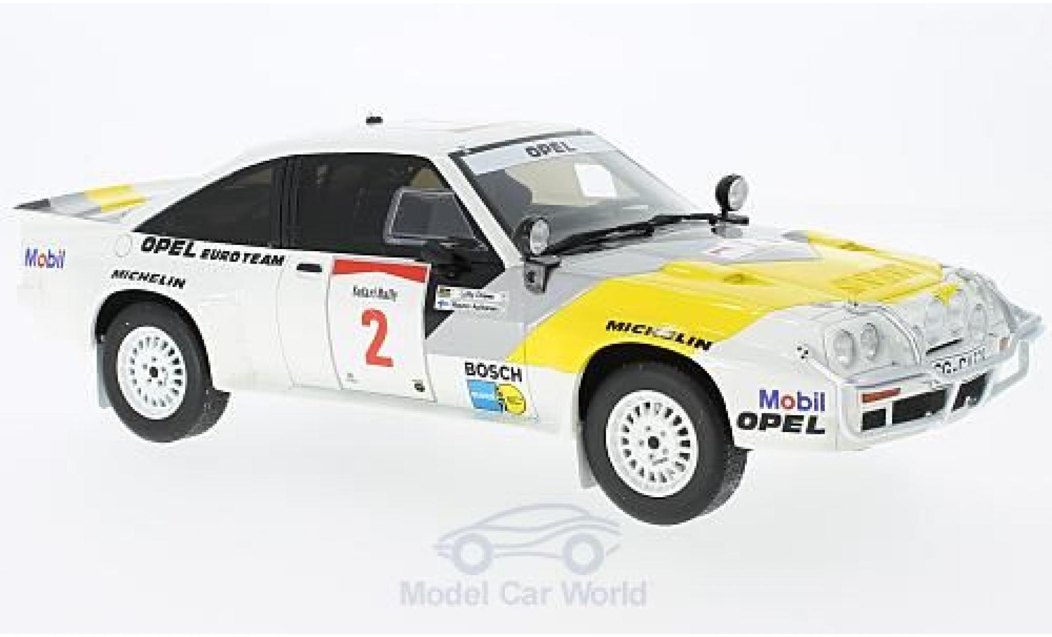 Opel Manta 1/18 Ottomobile 400 Gr. B No.2 Rallye Safari 1985 R.Aaltonen/L.Drews modellino in miniatura