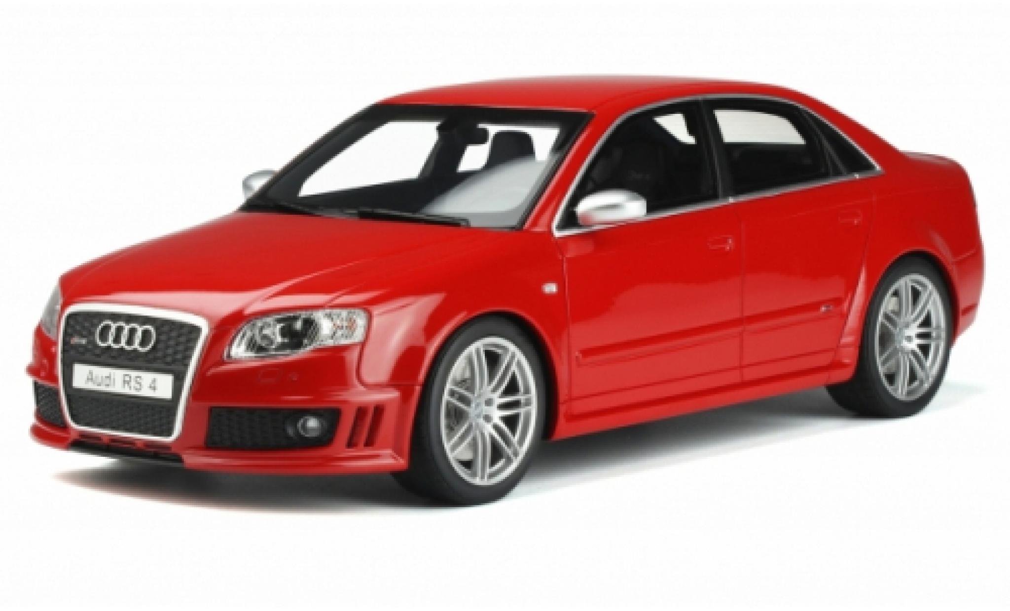 Audi RS4 1/18 Ottomobile (B7) 4.2 FSI rosso 2005 modellino in miniatura