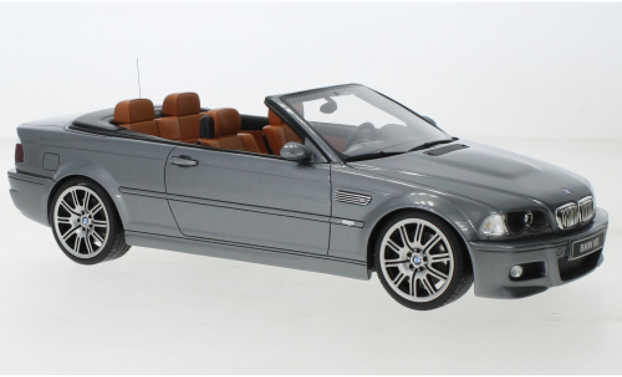 Bmw M3 1/18 Ottomobile (E46) cabriolet metallise grigio 2004 modellino in miniatura