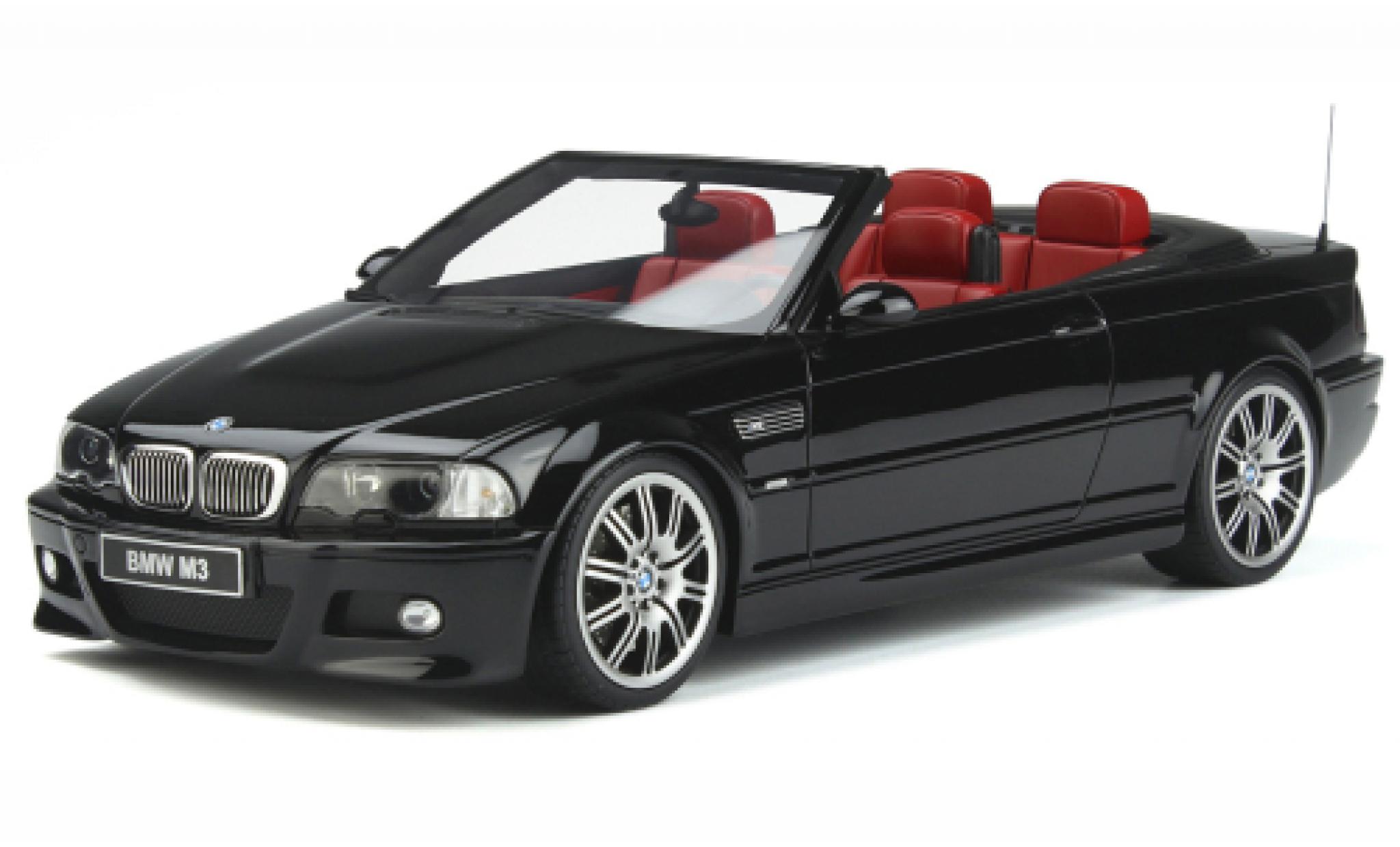 Bmw M3 1/18 Ottomobile (E46) Cabriolet nero 2004 modellino in miniatura