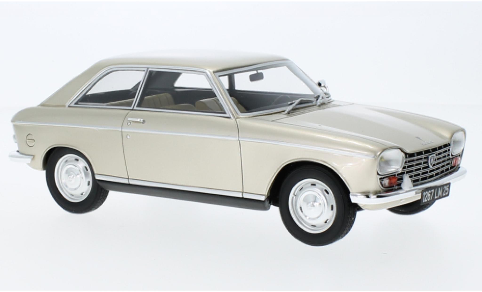 Peugeot 204 1/18 Ottomobile Coupe metallise beige 1965 modellino in miniatura