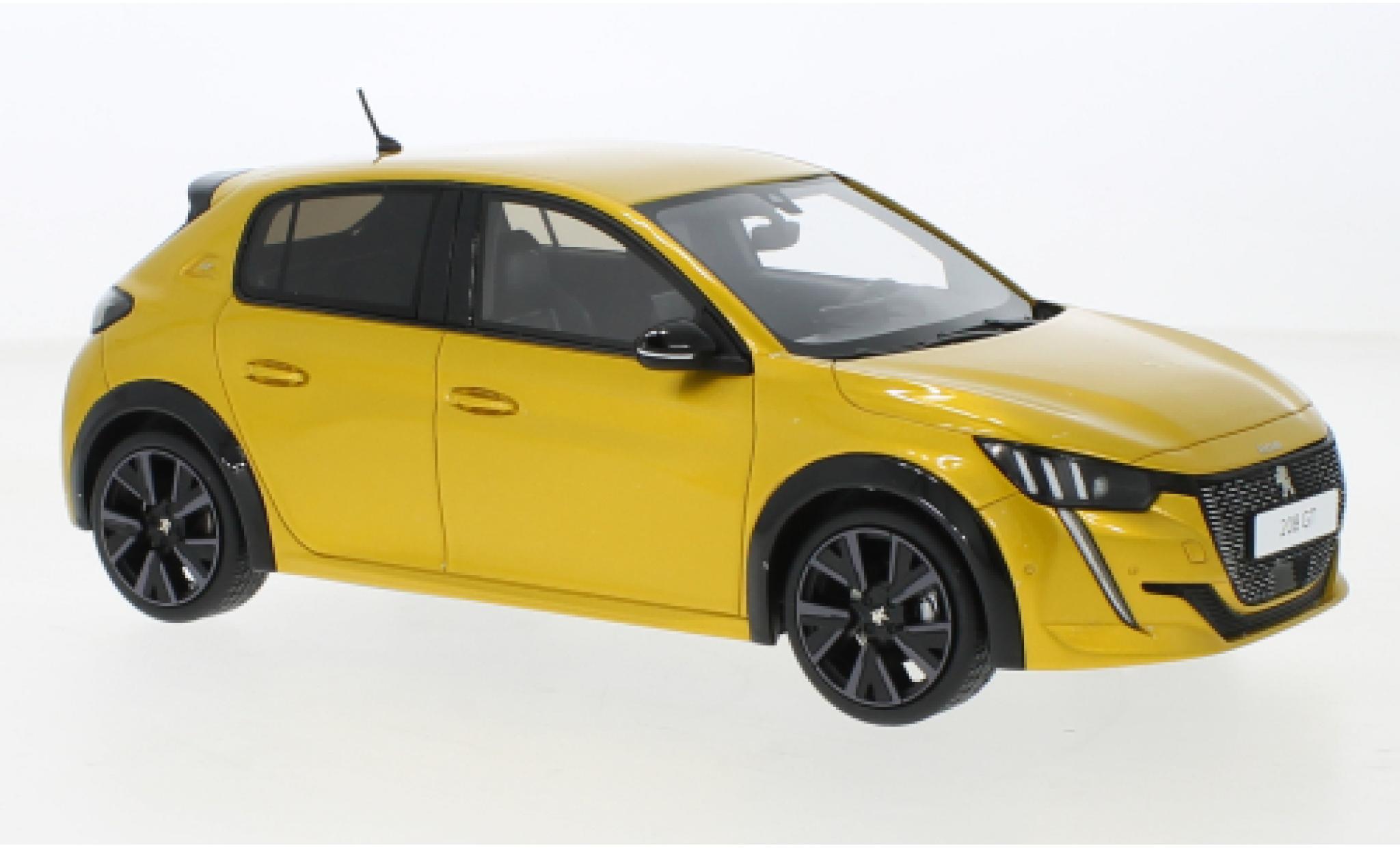 Peugeot 208 1/18 Ottomobile GT metallise giallo 2020 modellino in miniatura