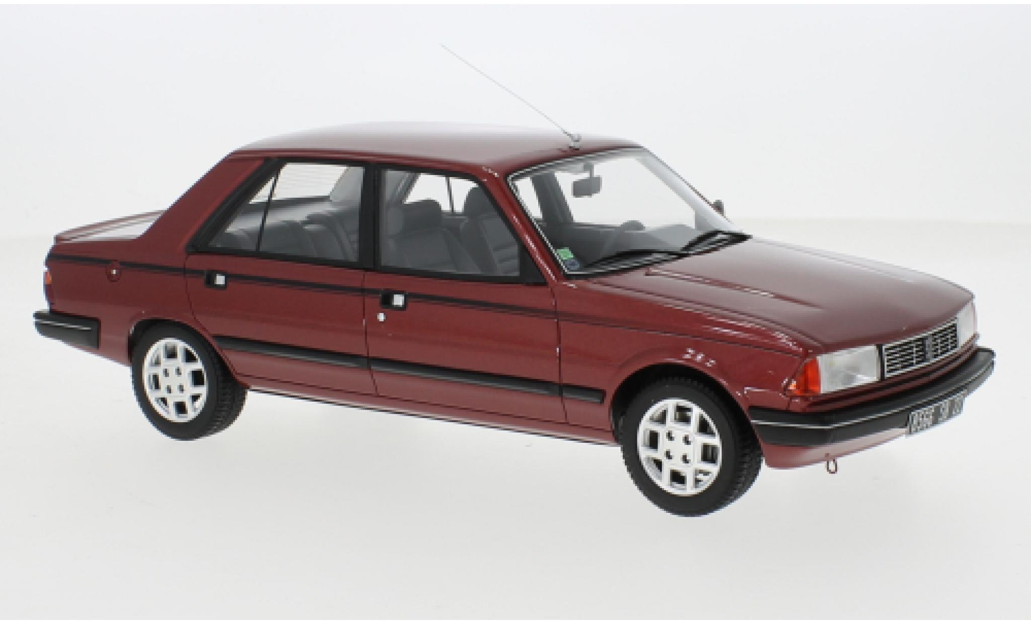Peugeot 305 1/18 Ottomobile GTX metallise rosso foncé 1985 modellino in miniatura