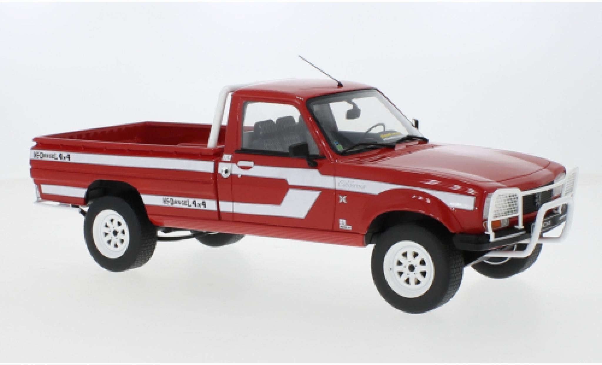 Peugeot 504 1/18 Ottomobile Pick Up Dangel rosso 1993 modellino in miniatura