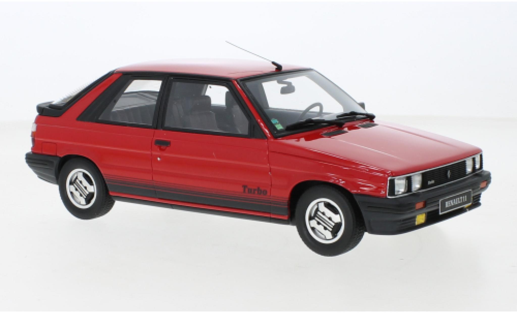 Renault 11 1/18 Ottomobile Turbo rosso 1985 modellino in miniatura