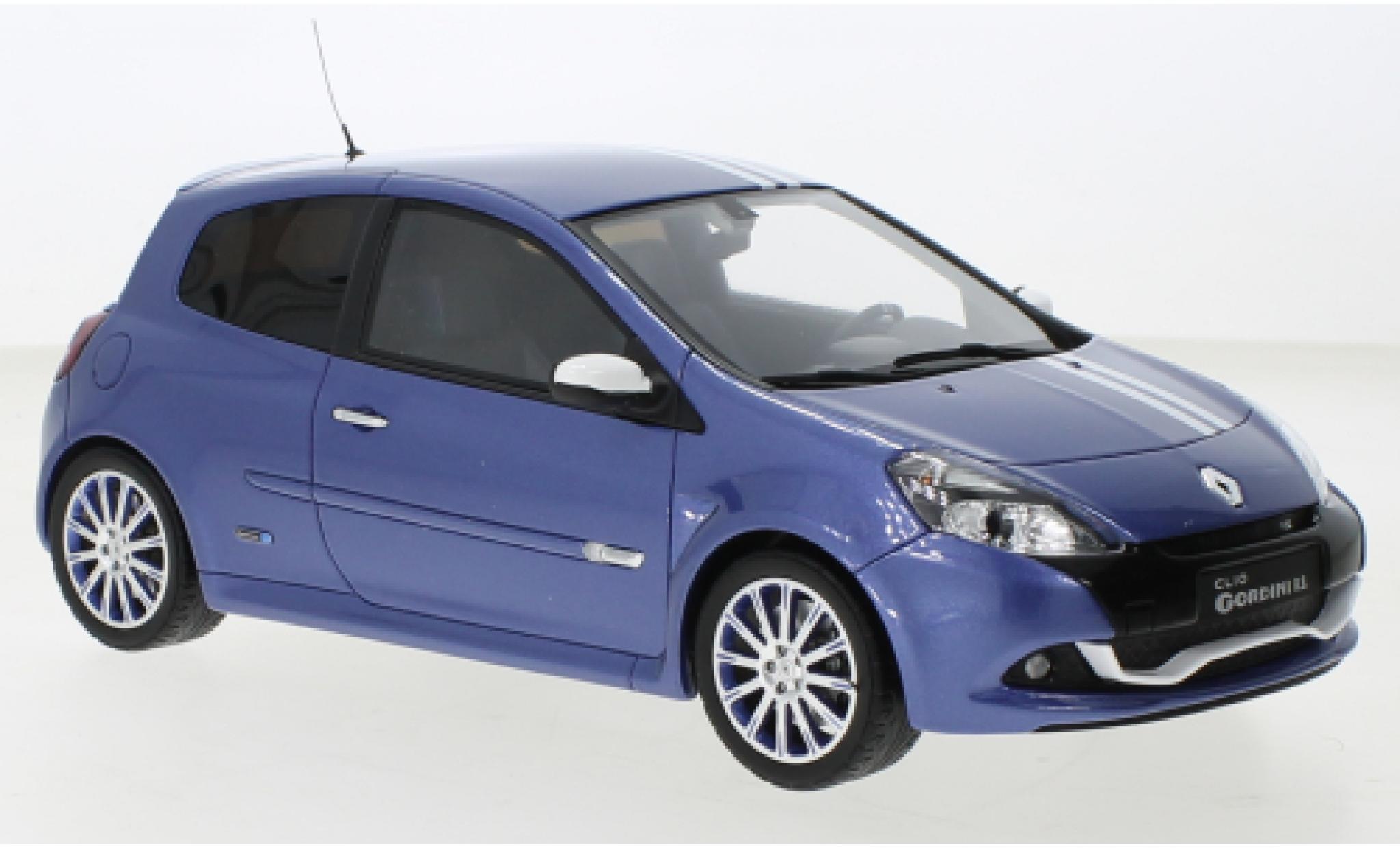 Renault Clio 1/18 Ottomobile 3 RS Gordini blu 2012 modellino in miniatura