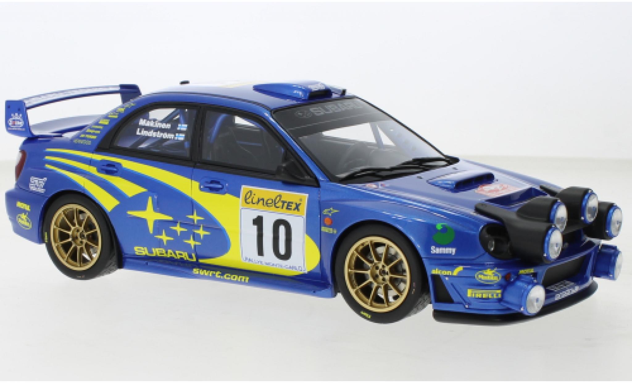 Subaru Impreza 1/18 Ottomobile S7 WRC No.10 555 WRT Rallye WM Rallye Monte Carlo 2002 modellino in miniatura