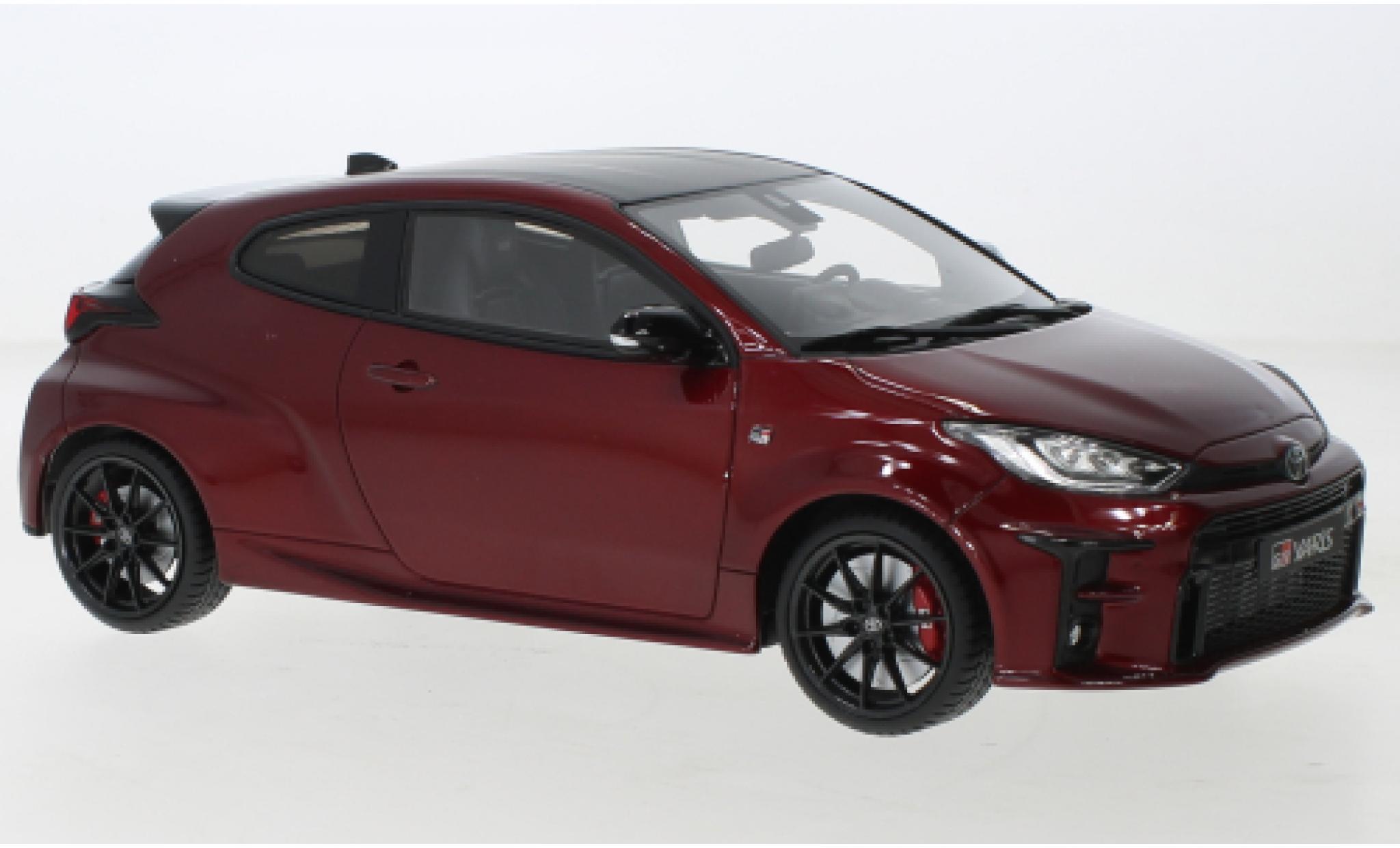 Toyota Yaris 1/18 Ottomobile GR metallise rosso foncé 2021 modellino in miniatura