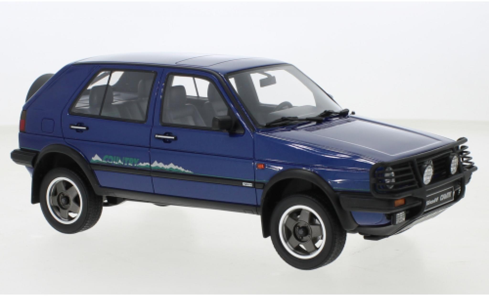 Volkswagen Golf 1/18 Ottomobile II Country metallise blu 1990 modellino in miniatura