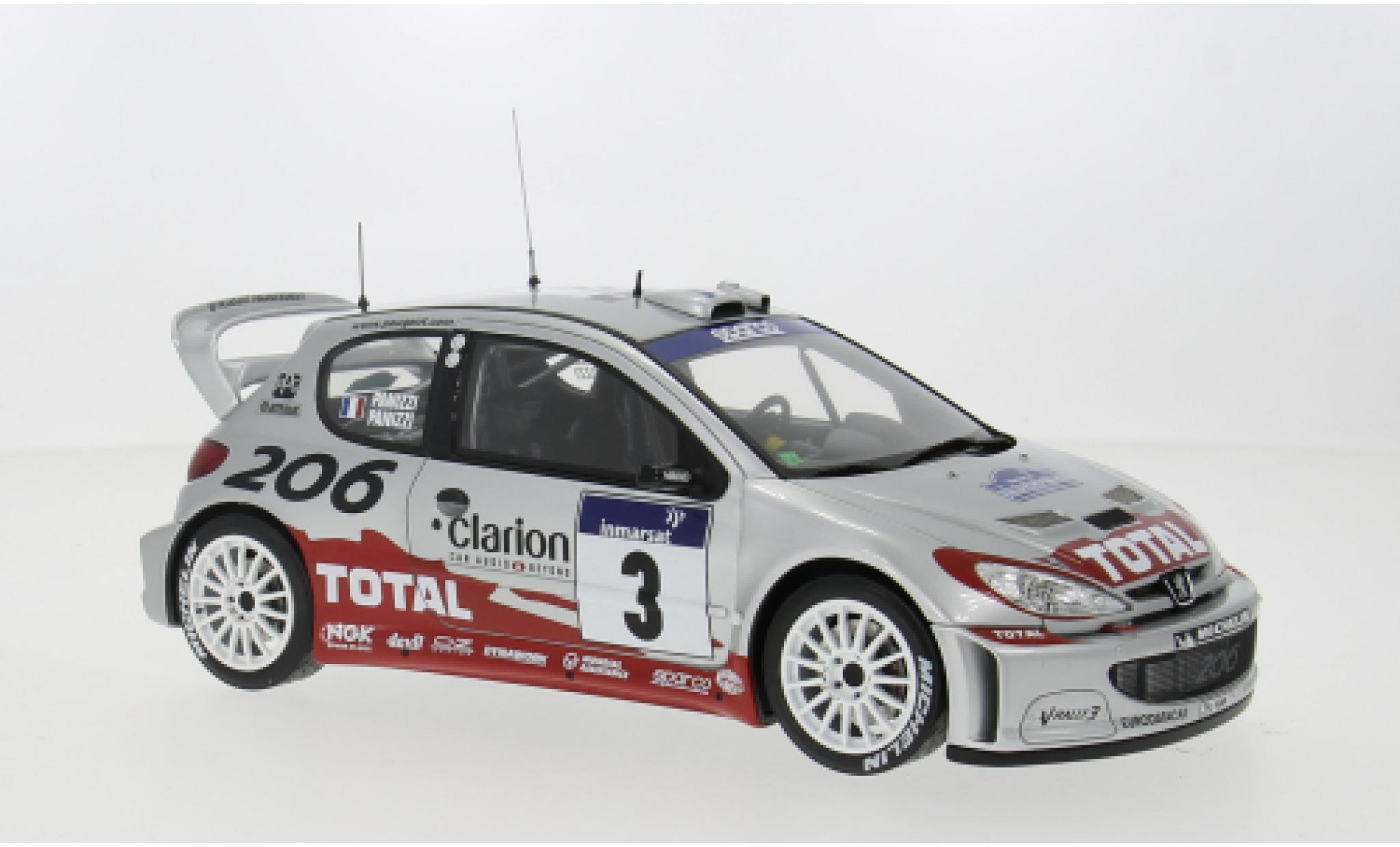 Peugeot 206 1/18 Ottomobile WRC Tour de Corse 2002 #15 1:18 modellino in miniatura