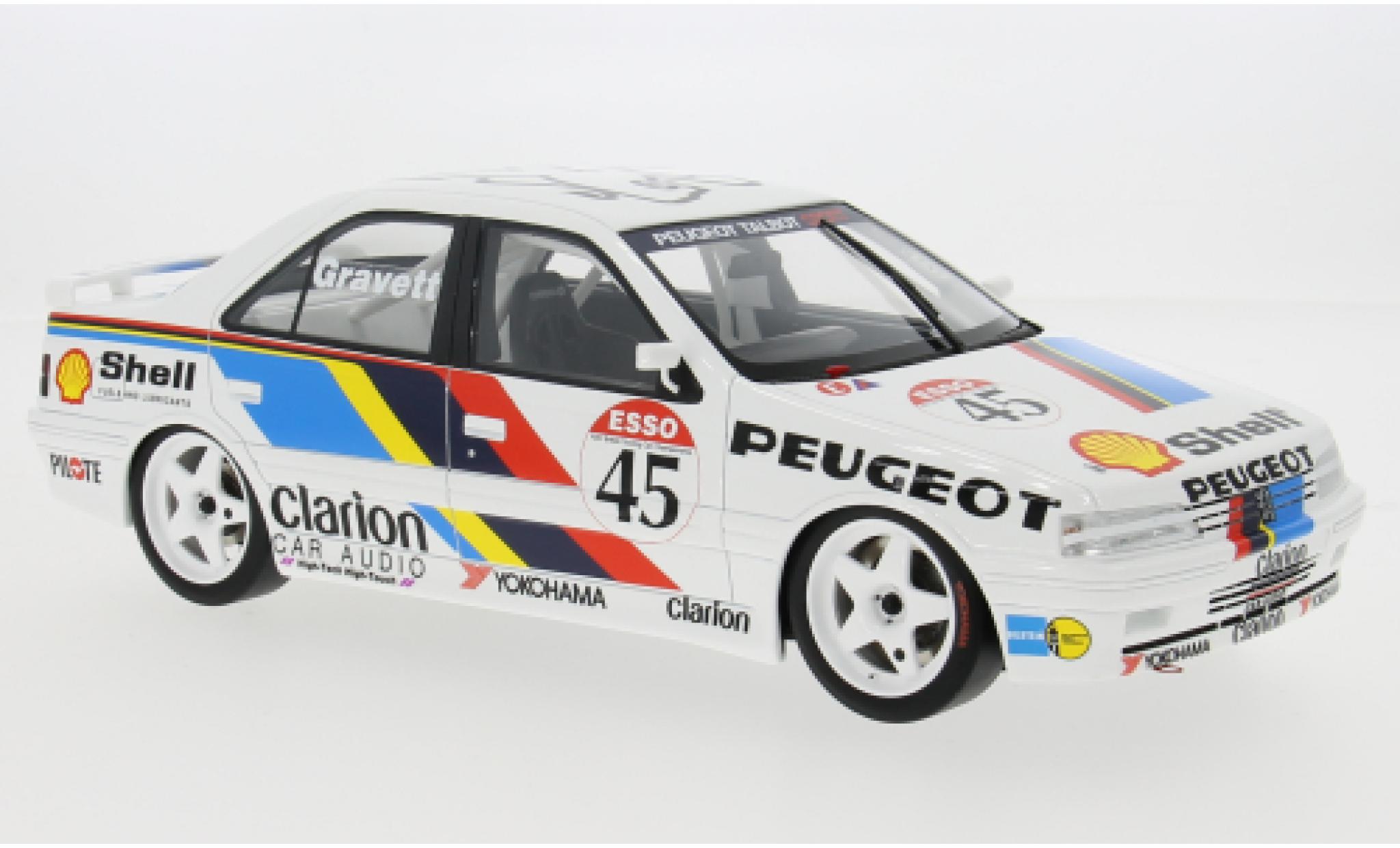 Peugeot 405 1/18 Ottomobile Mi 16 BTCC 1992 Talbot Sport #45 1:18 modellino in miniatura