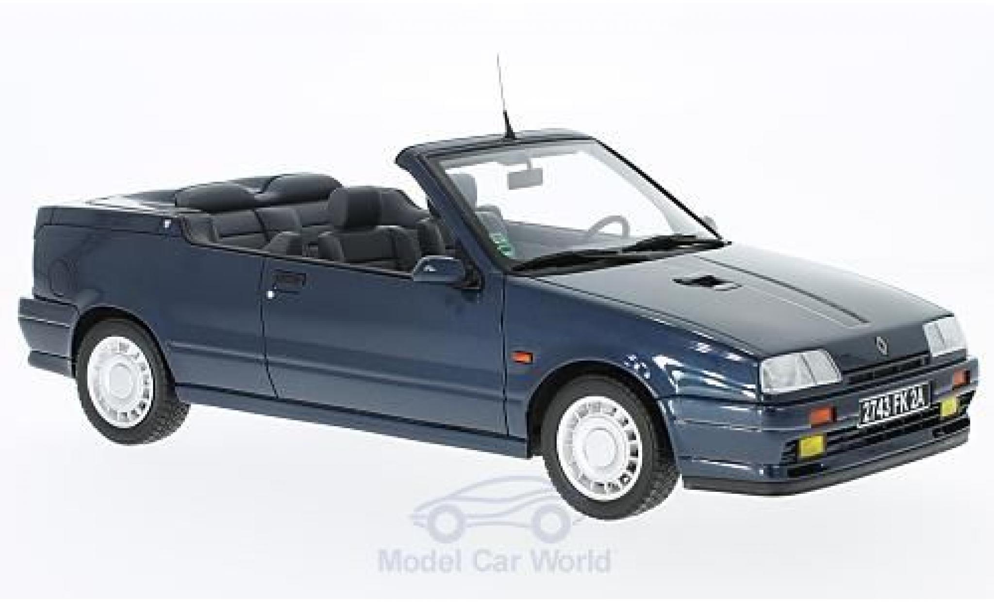 Renault 19 1/18 Ottomobile 16S Cabriolet metallico blu modellino in miniatura