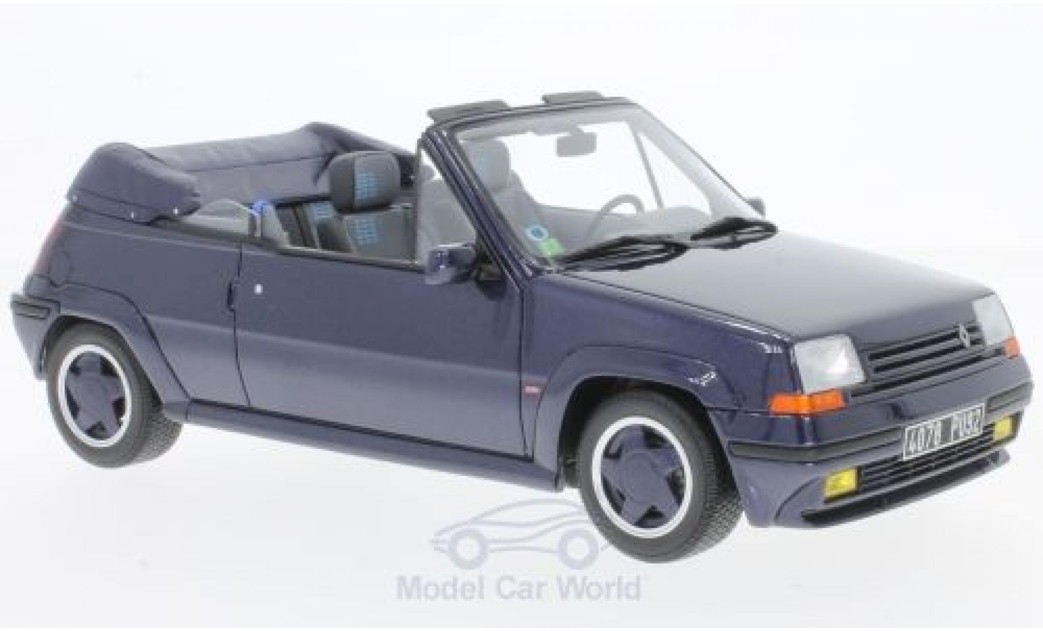 Renault 5 1/18 Ottomobile GT Turbo Cabriolet by EBS metallico blu 1990 modellino in miniatura