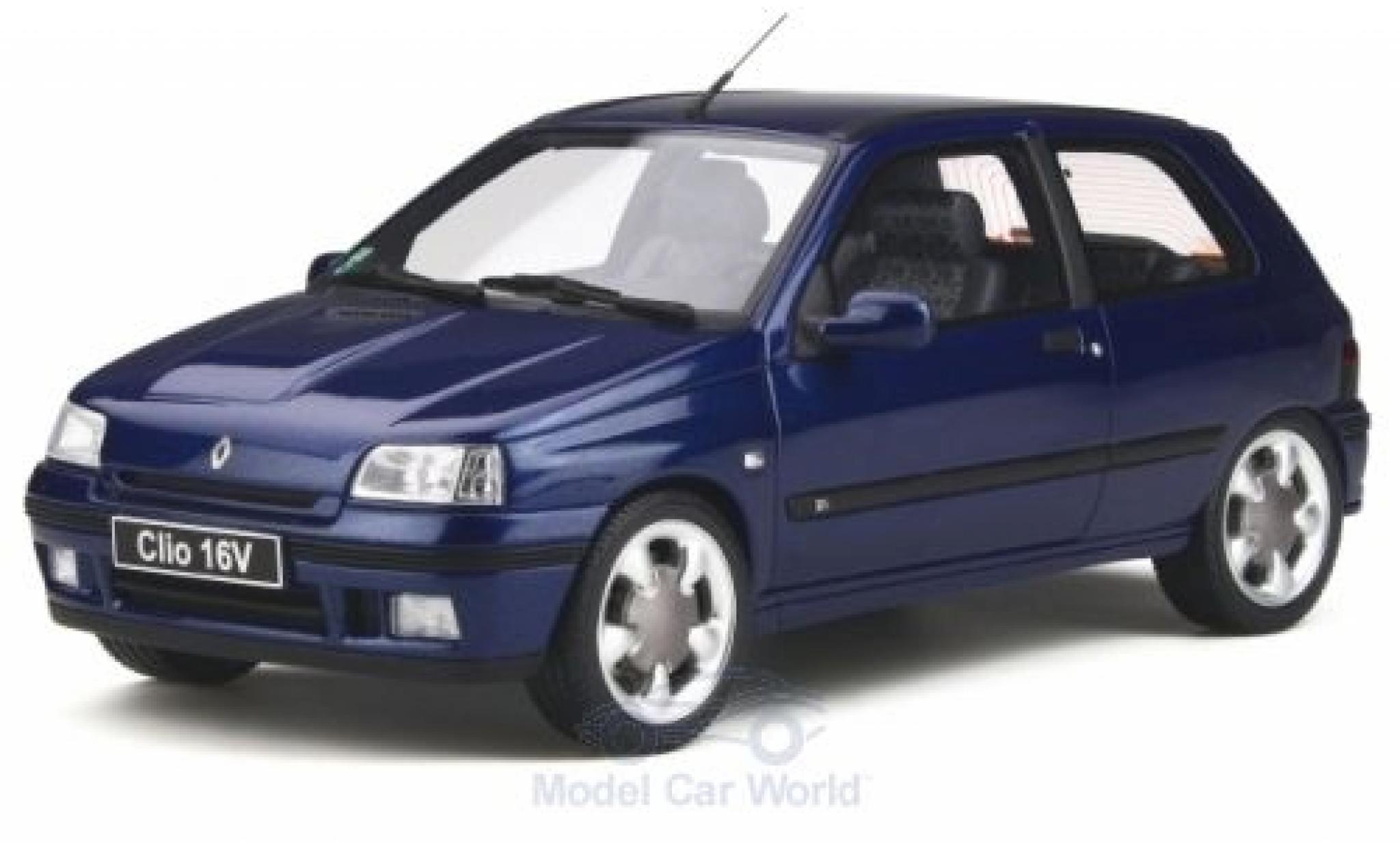 Renault Clio 1/18 Ottomobile 16V (Phase 2) metallico blu 1995 modellino in miniatura