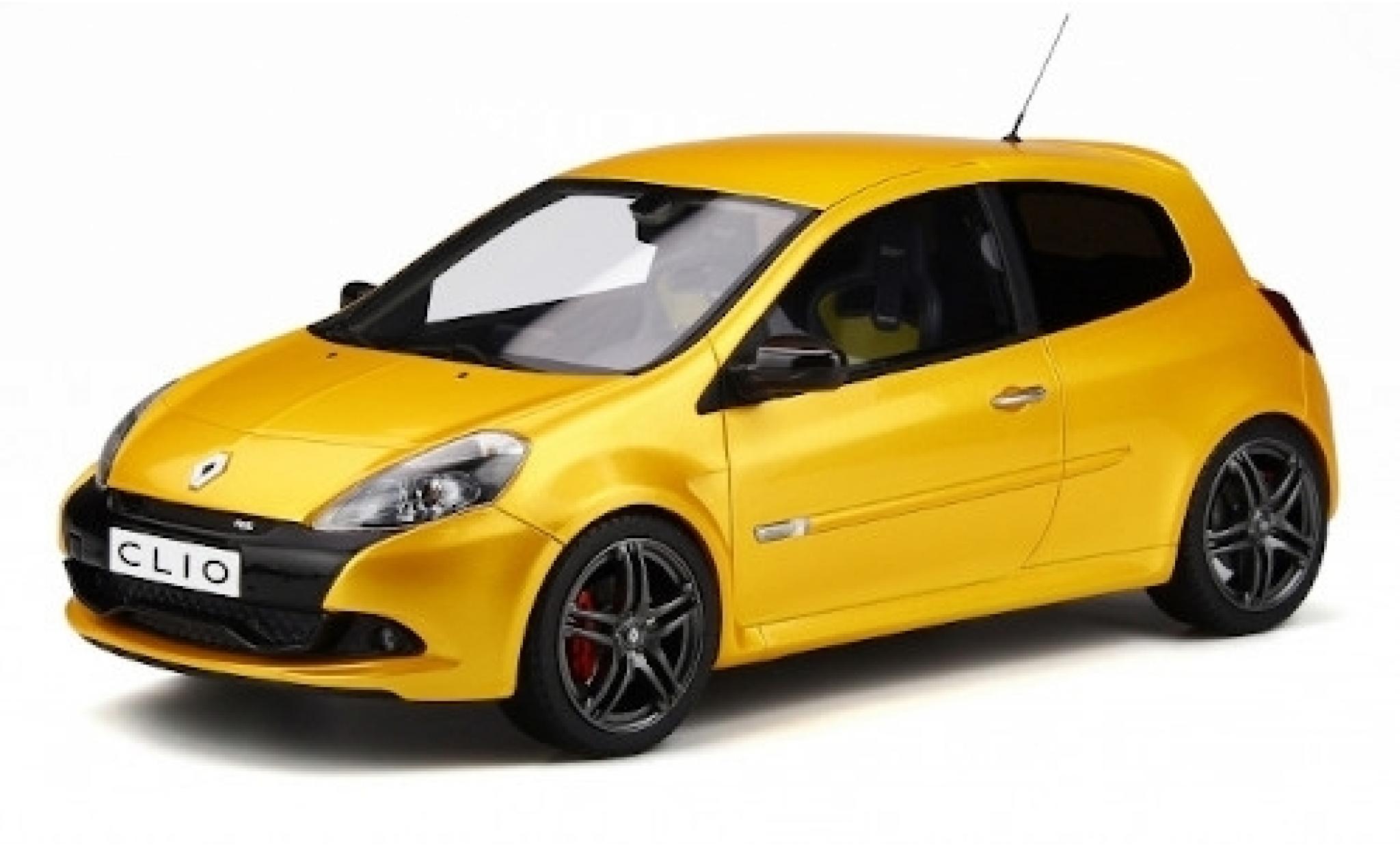 Renault Clio 1/18 Ottomobile 3 RS Phase 2 Sport Cup metallico giallo 2010 modellino in miniatura
