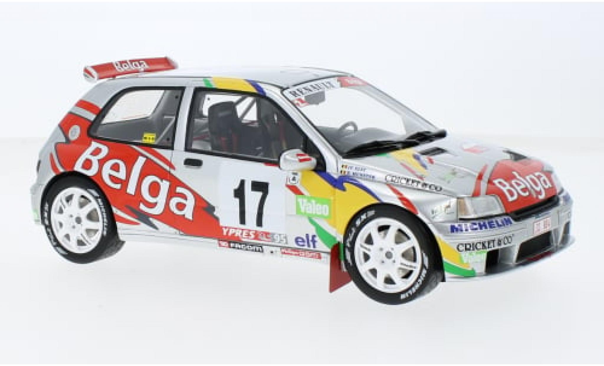 Renault Clio 1/18 Ottomobile Maxi Kit Car No.17 Belga Rallye Ypres 1995 1:18 modellino in miniatura