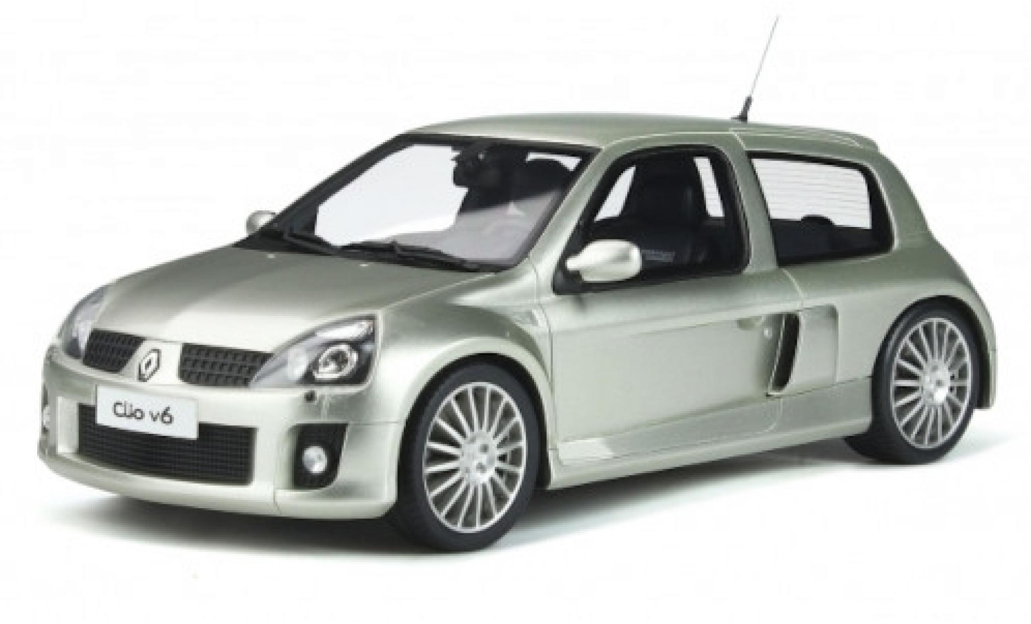 Renault Clio 1/18 Ottomobile V6 Phase 2 grigio 2003 modellino in miniatura