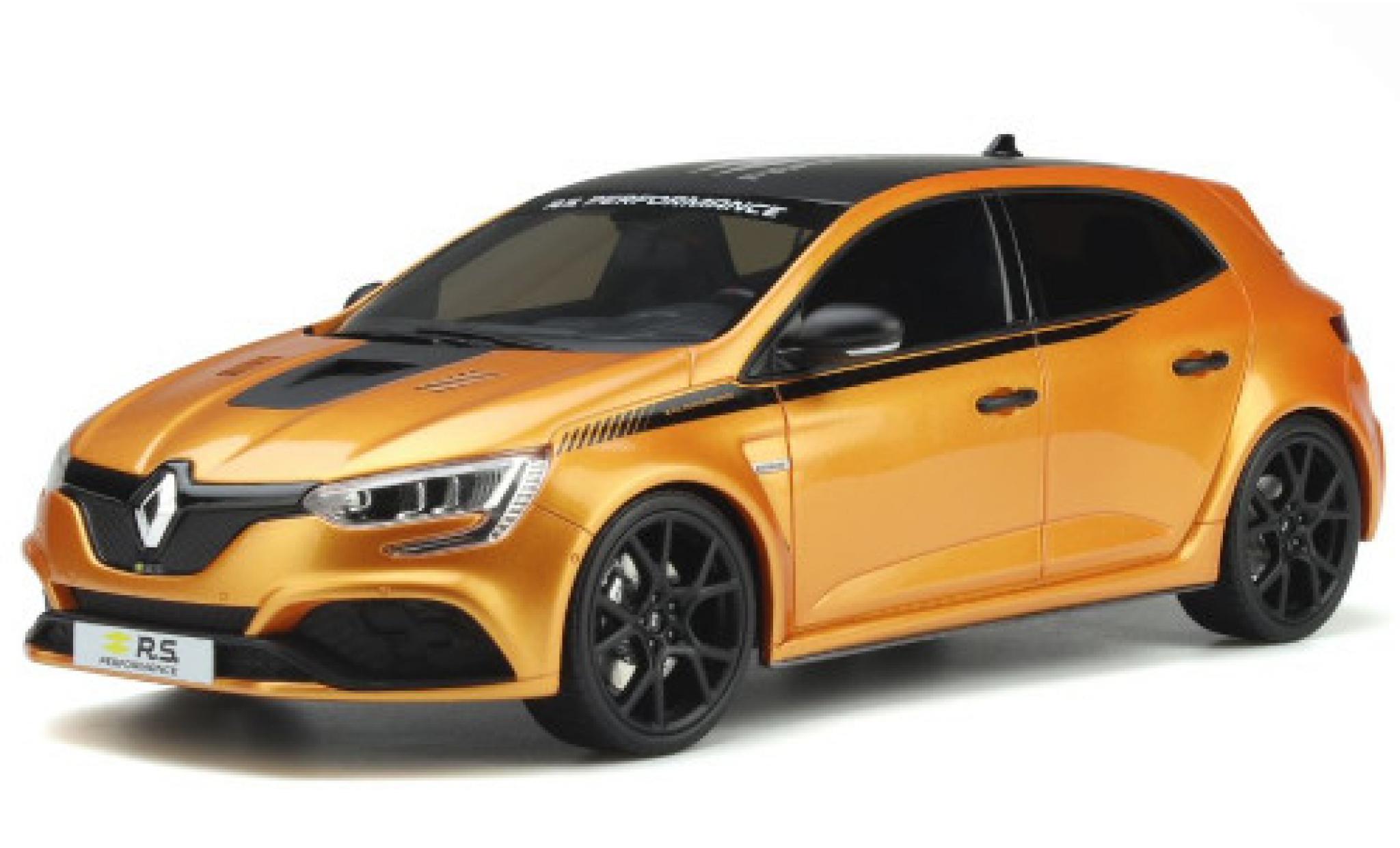 Renault Megane 1/18 Ottomobile IV R.S. Performance Kit metallico orange/Dekor 2020 modellino in miniatura