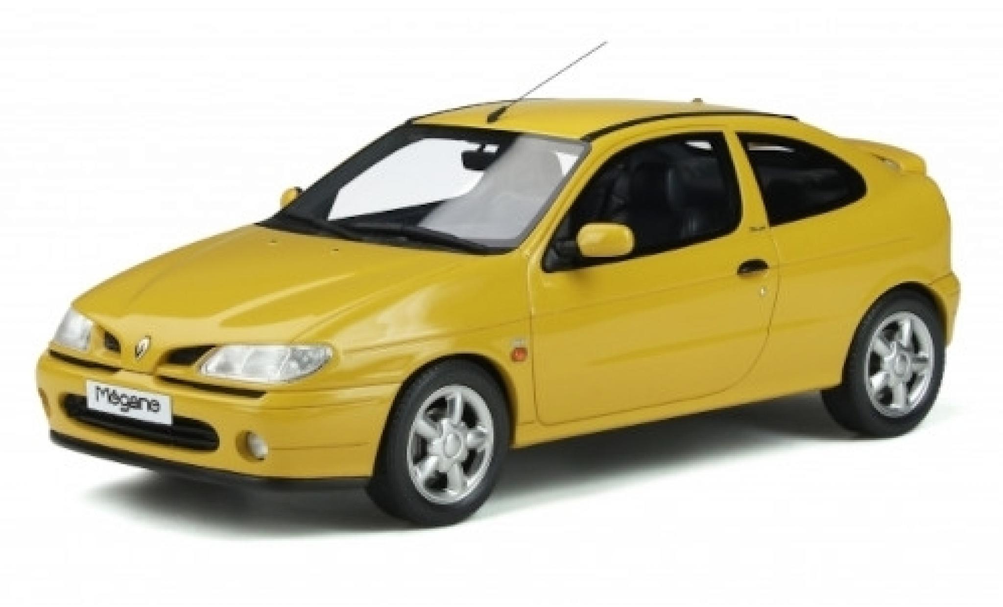 Renault Megane 1/18 Ottomobile Mk1 Coupe 2.0 16V giallo 1999 modellino in miniatura