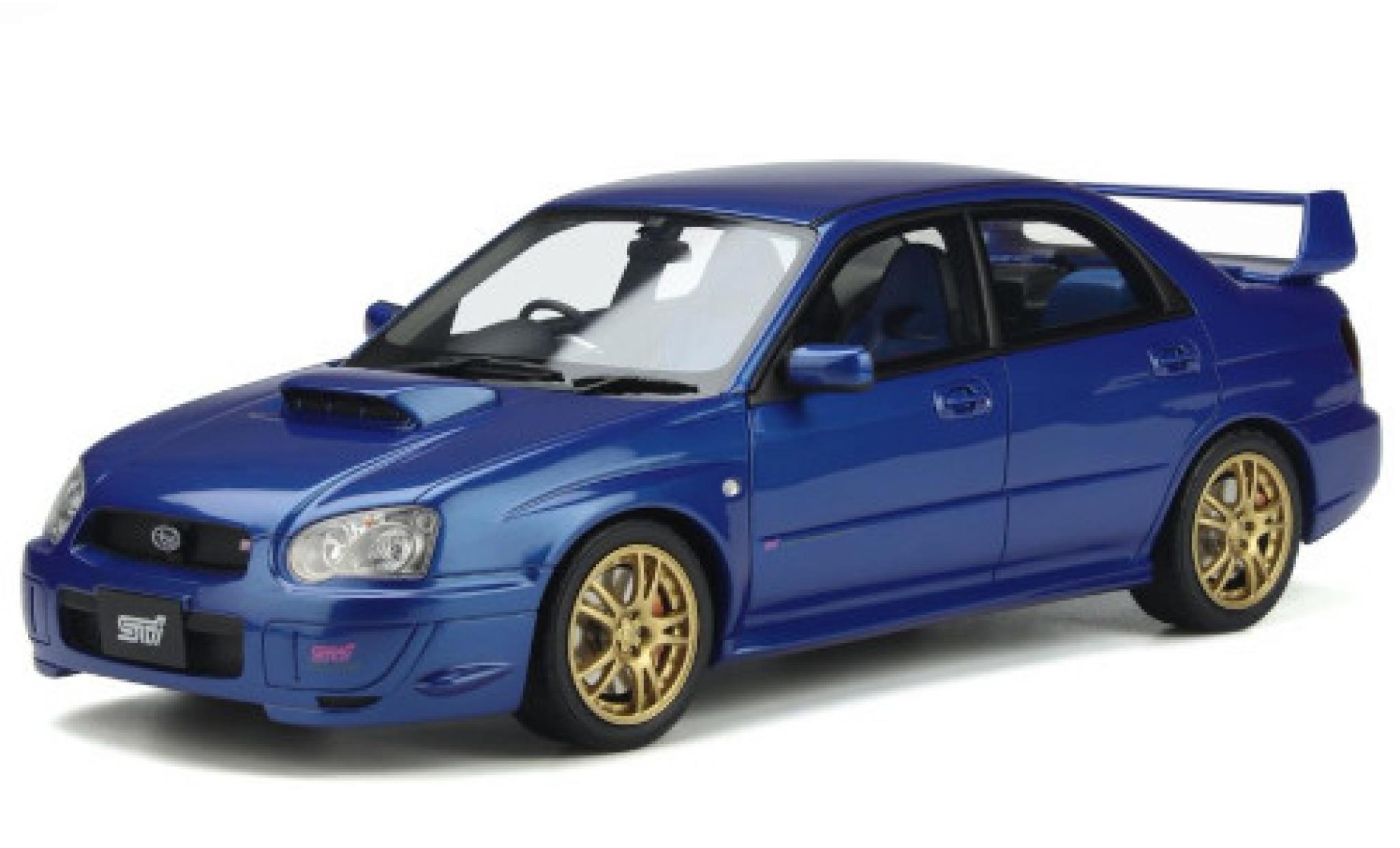Subaru Impreza 1/18 Ottomobile WRX STI metallico blu RHD 2003 modellino in miniatura