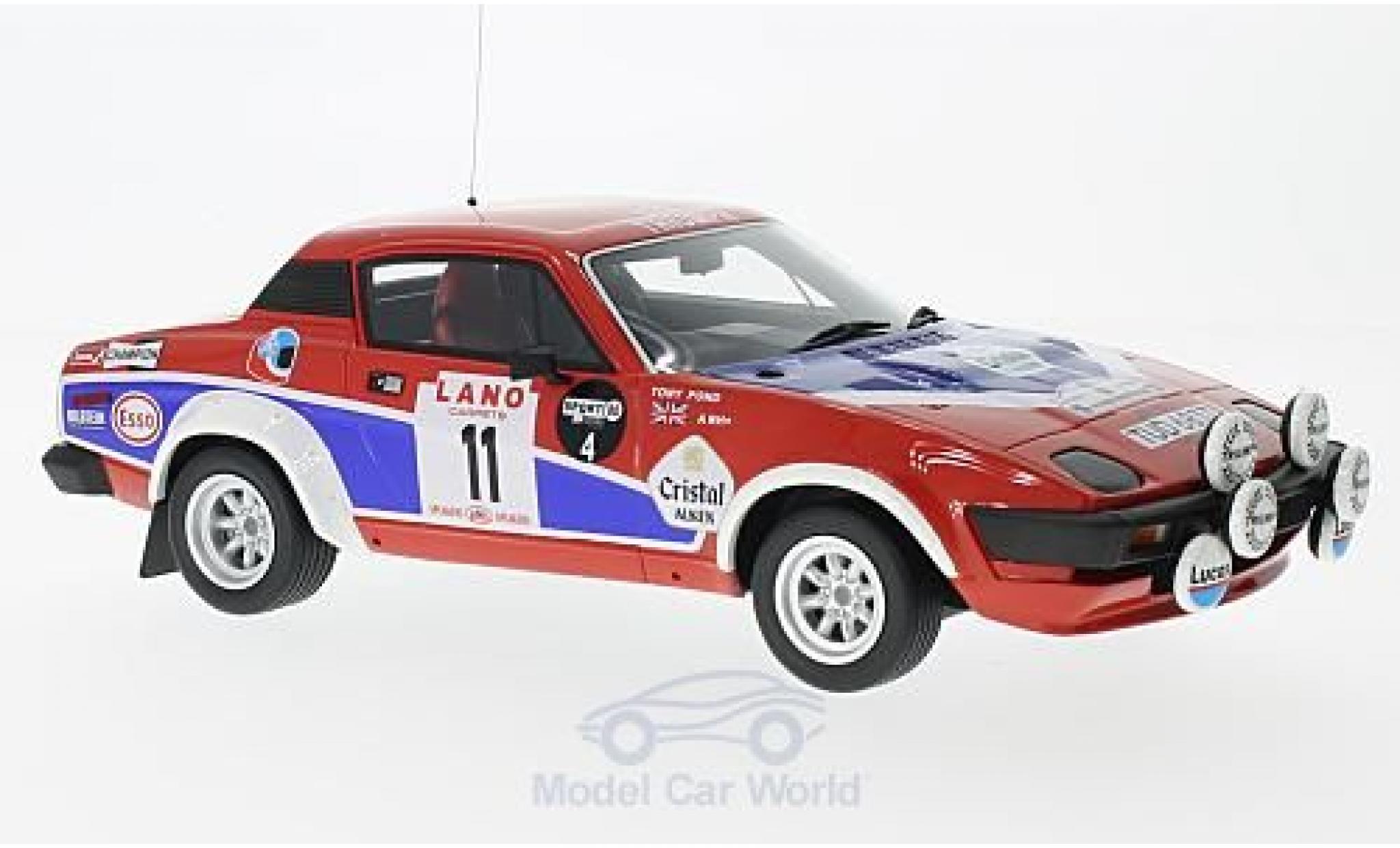 Triumph TR7 1/18 Ottomobile V8 Gruppe 4 No.11 24h Ypres 1980 T.Pond/F.Gallagher modellino in miniatura
