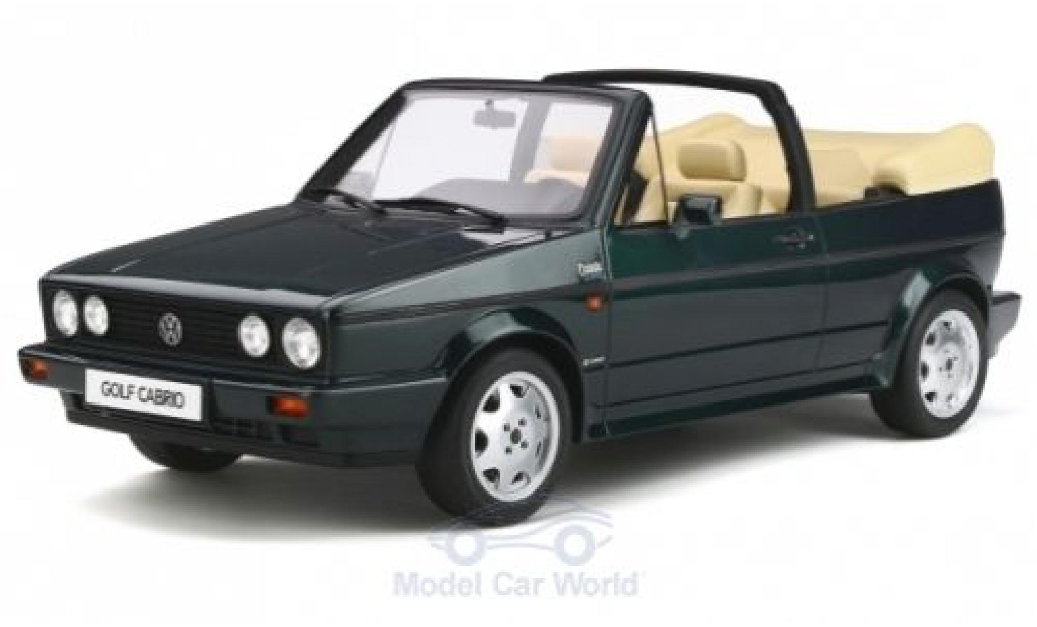 Volkswagen Golf 1/12 Ottomobile I Cabriolet Classic Line metallico verde 1992 modellino in miniatura