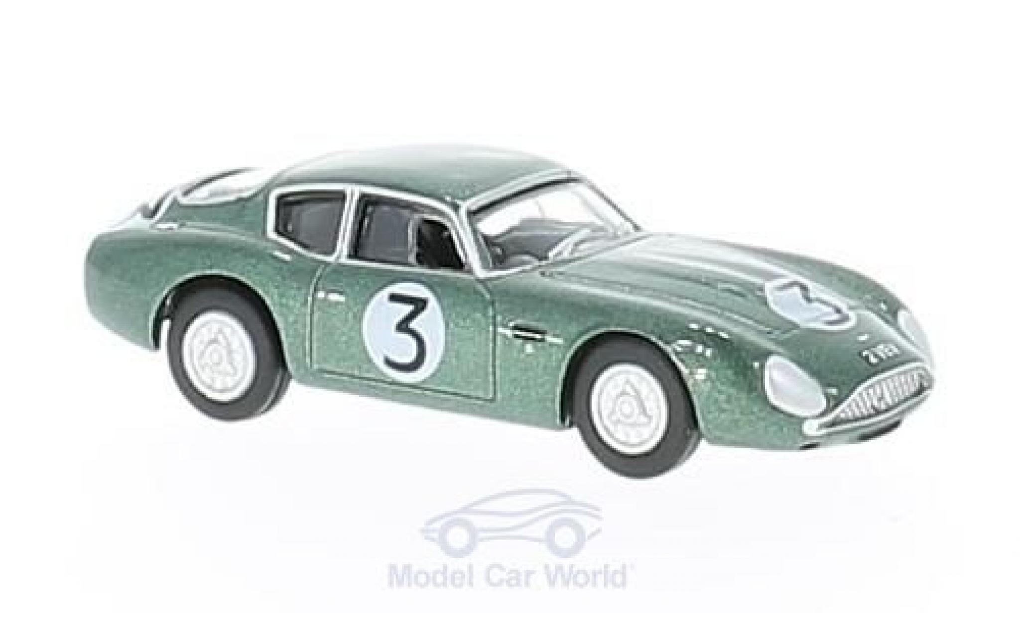 Aston Martin DB4 GT 1/76 Oxford GT Zagato No.3 Goodwood 2 VEV J.Clark modellino in miniatura