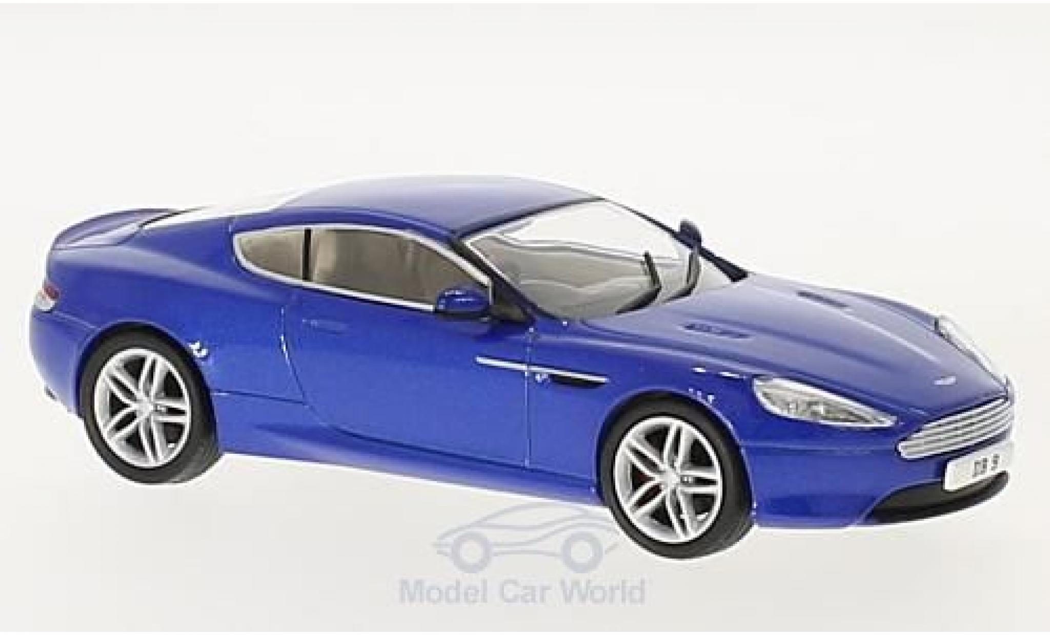 Aston Martin DB9 1/43 Oxford Coupe metallico blu RHD modellino in miniatura