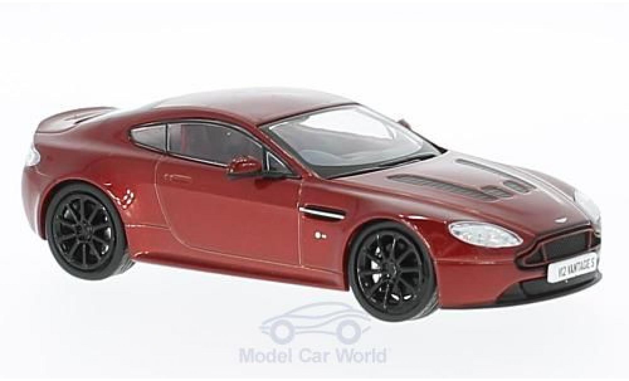 Aston Martin V12 Vantage 1/43 Oxford Vantage S metallico rosso RHD modellino in miniatura