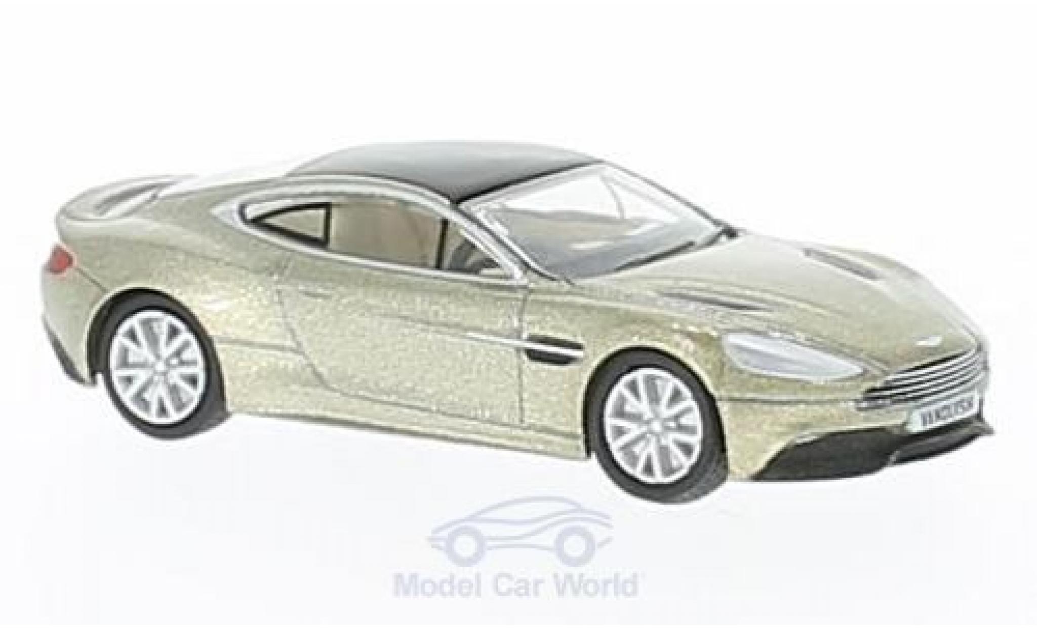 Aston Martin Vanquish 1/76 Oxford Coupe bronze RHD modellino in miniatura