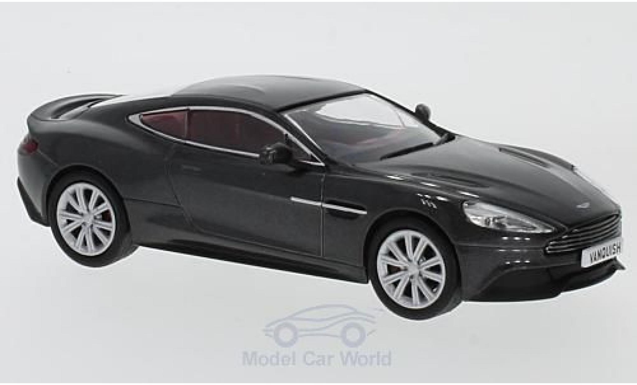 Aston Martin Vanquish 1/43 Oxford Coupe metallico grigio RHD modellino in miniatura